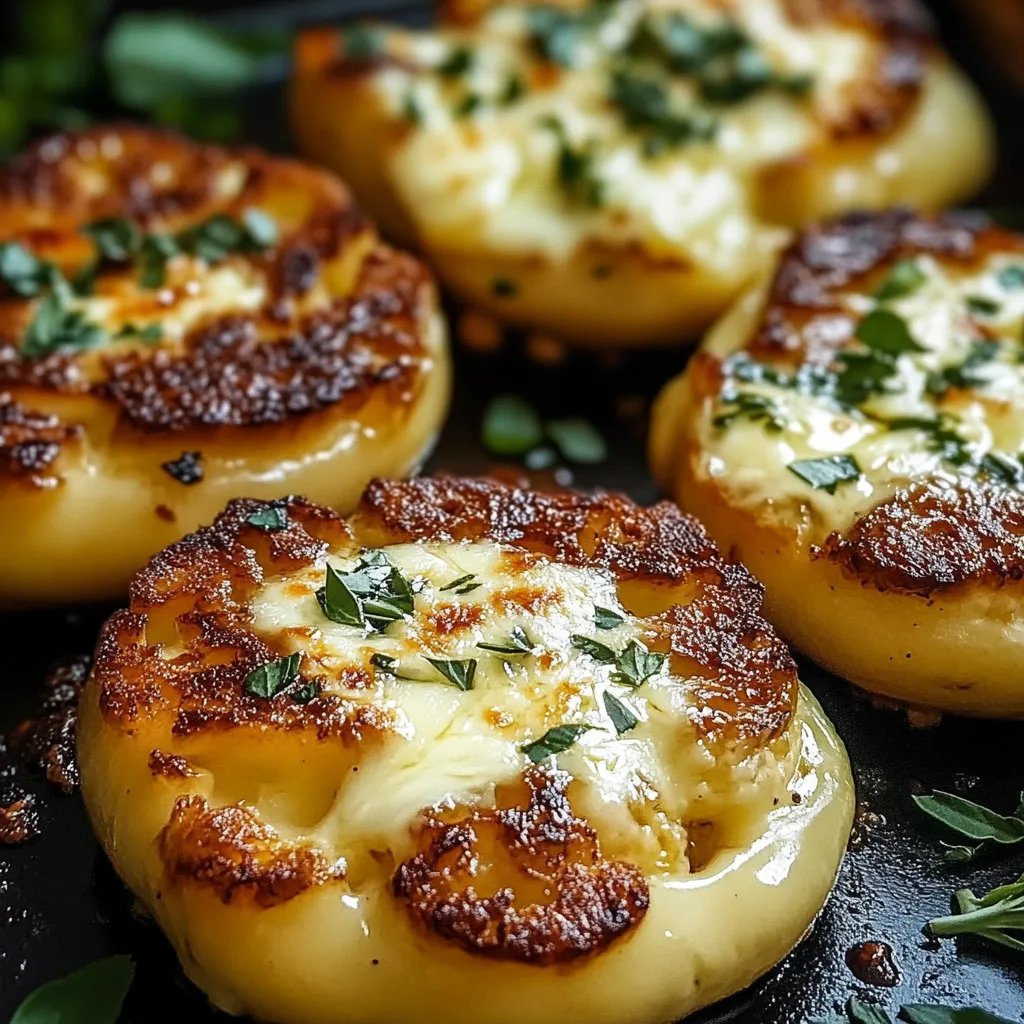 Gebackene Blumenkohlsteaks mit Mozzarella