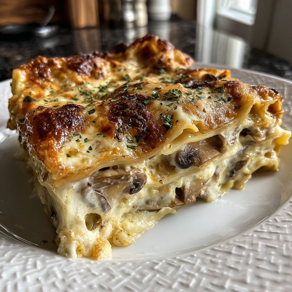 Lasagne mit Pilzen
