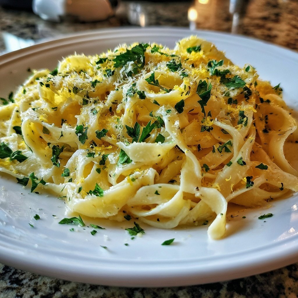 Tagliatelle mit Zitronenbutter