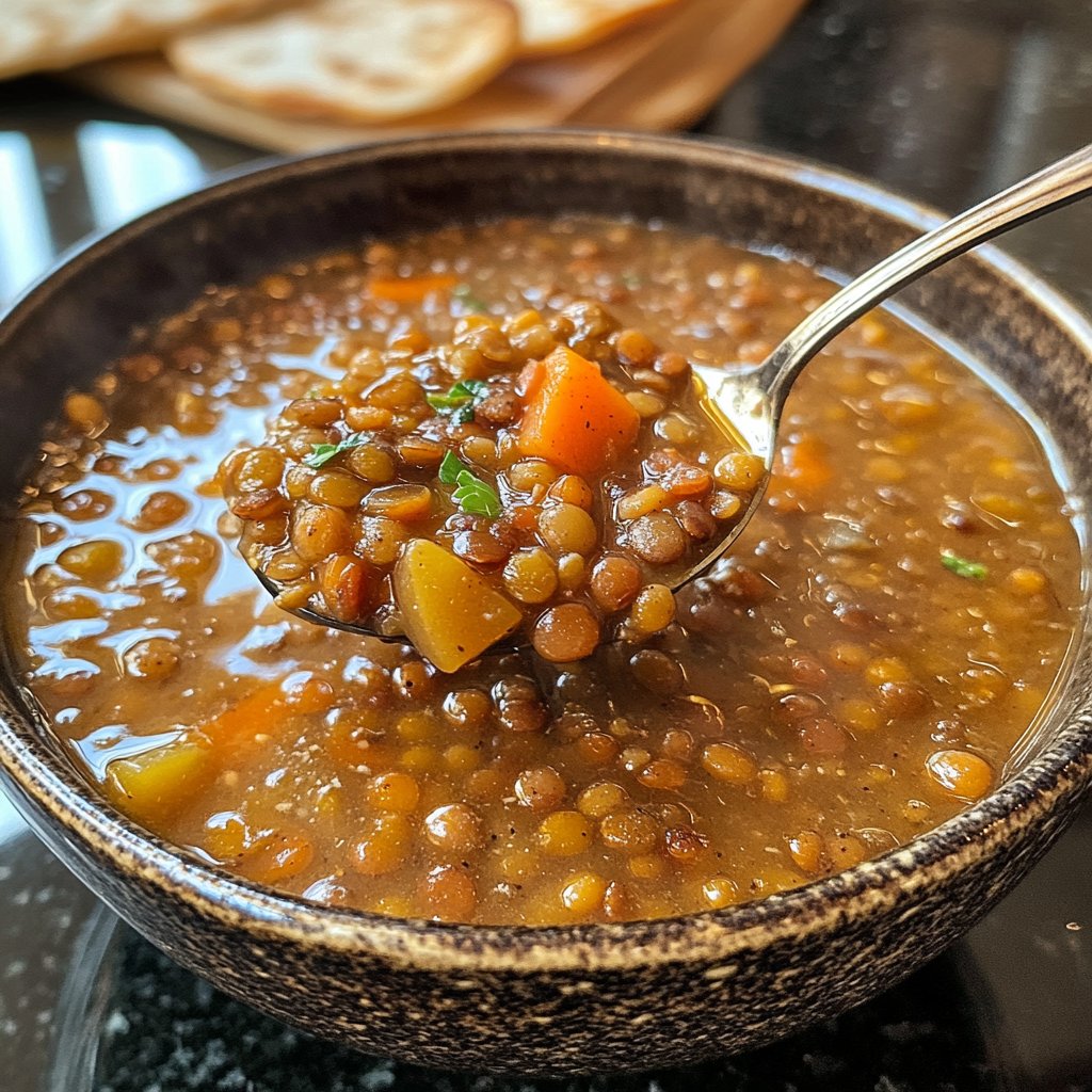 Linsensuppe mit Kreuzkümmel