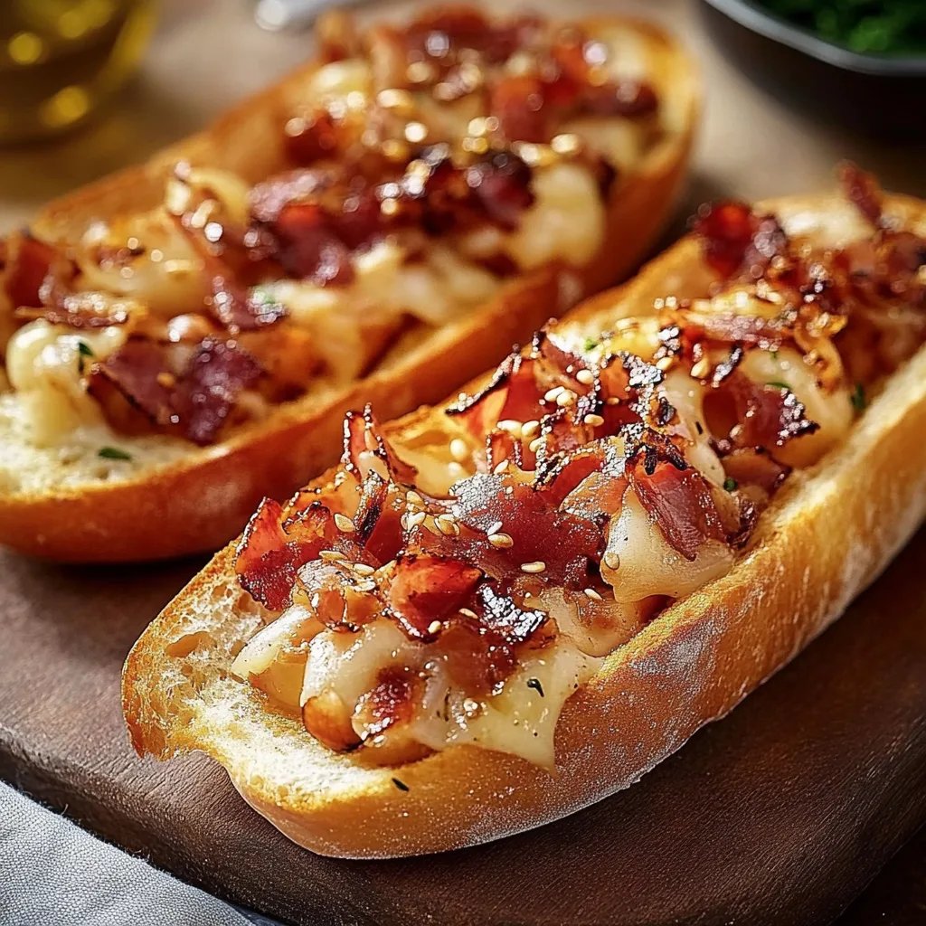 Gefüllte Ofen-Baguettes