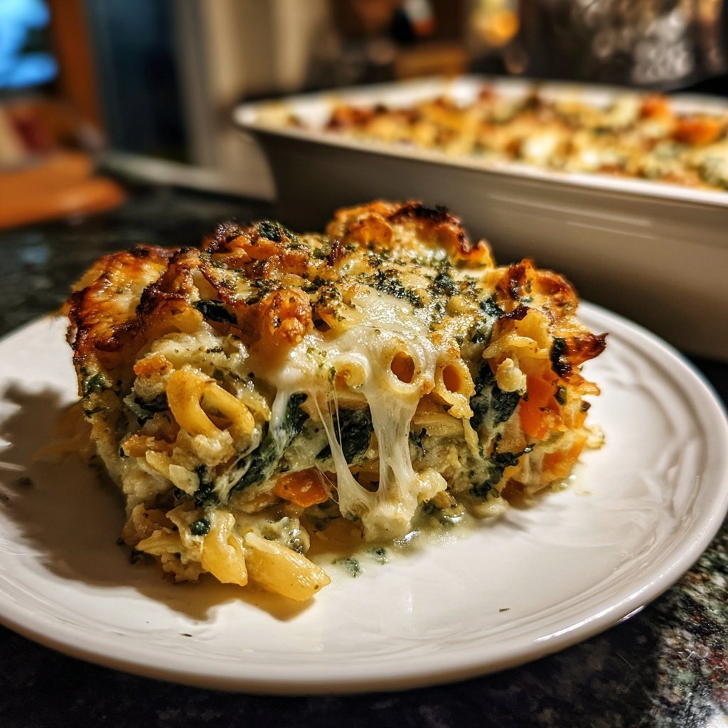 Nudelauflauf cremig vegetarisch