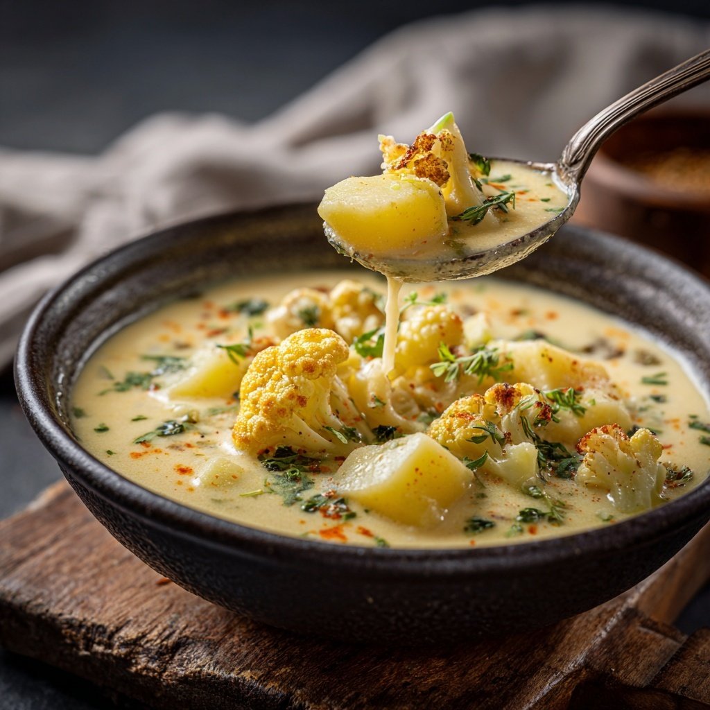 Blumenkohl Suppe Mit Kartoffeln