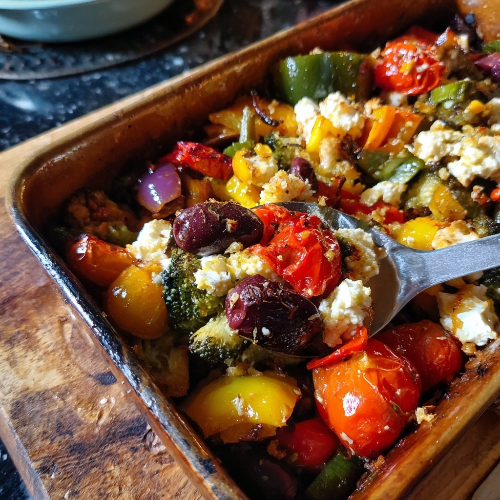 Gesund & Leicht Mediterrane Gemüsepfanne mit Feta