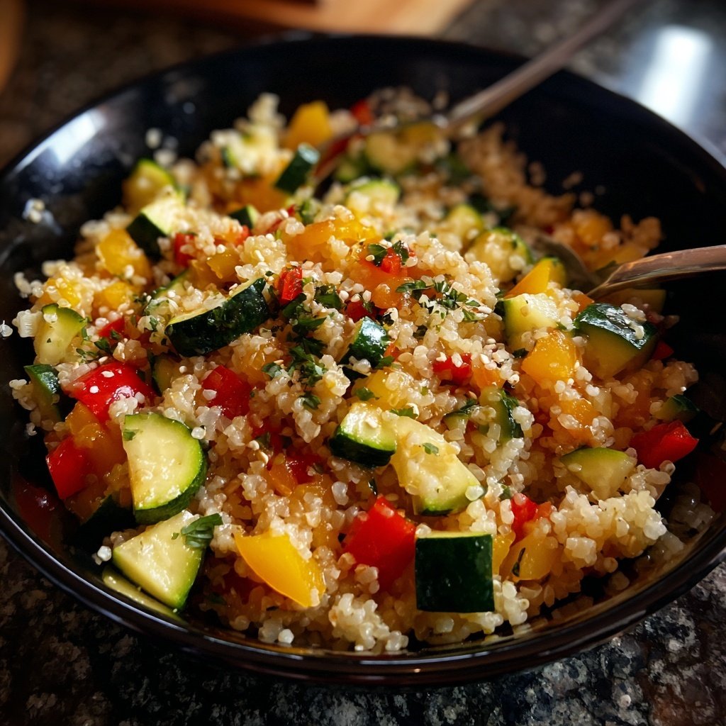 Kalorienarme Reispfanne Mit Zucchini