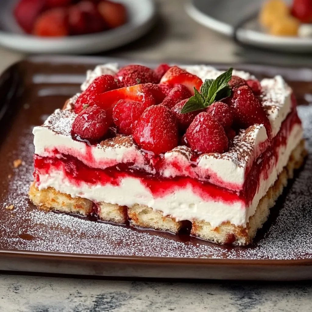 Raffaello Erdbeer Tiramisu