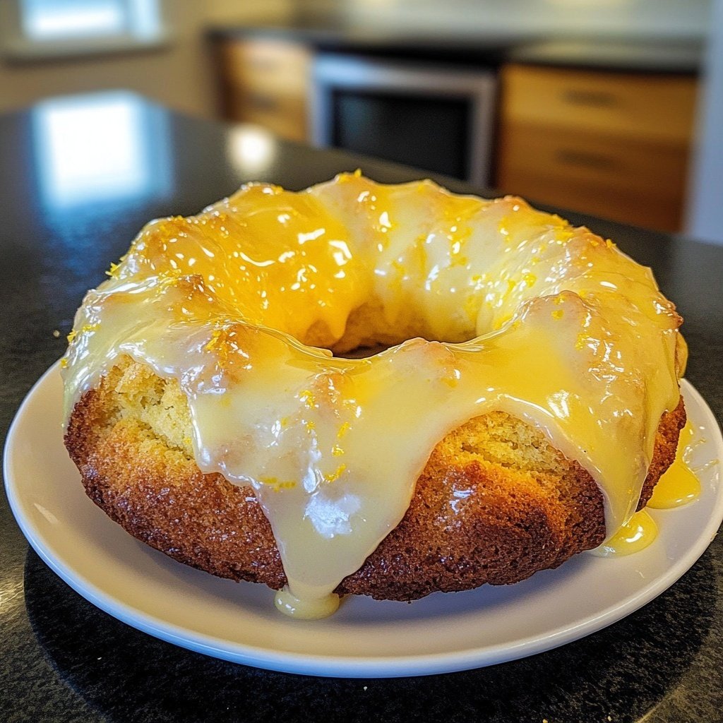 Zitronenkuchen ohne Mixer