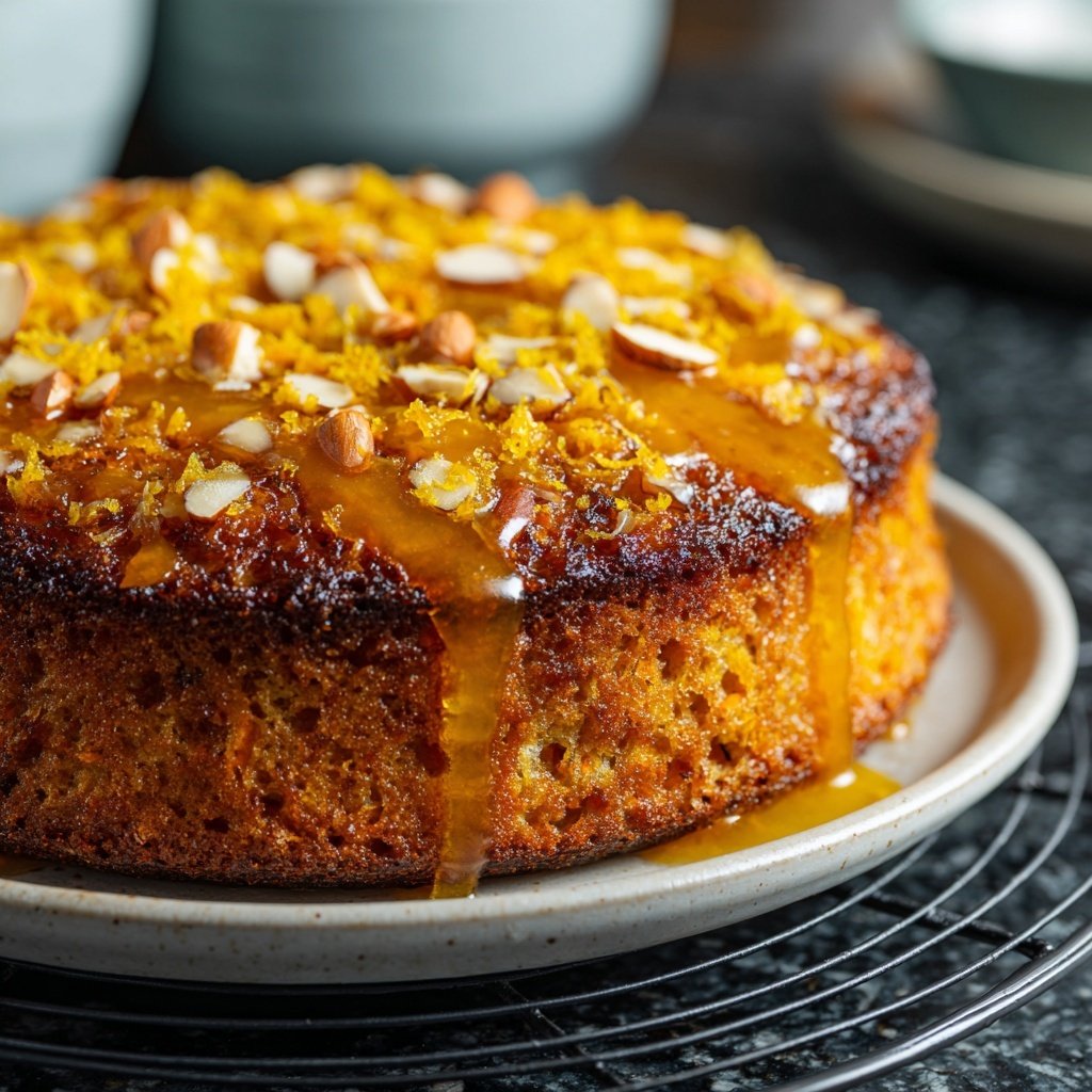 Karottenkuchen Mit Mandeln Und Orange