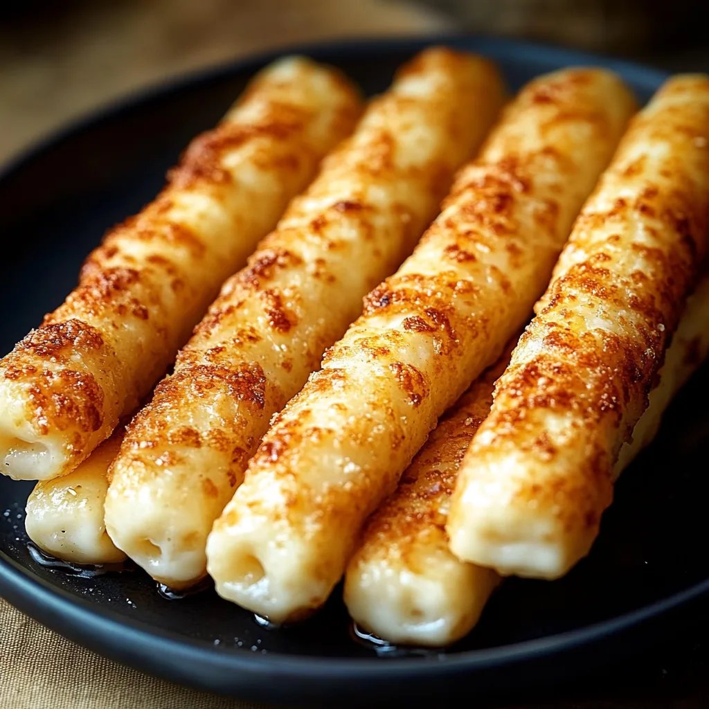 Hausgemachte käsige Brotsticks