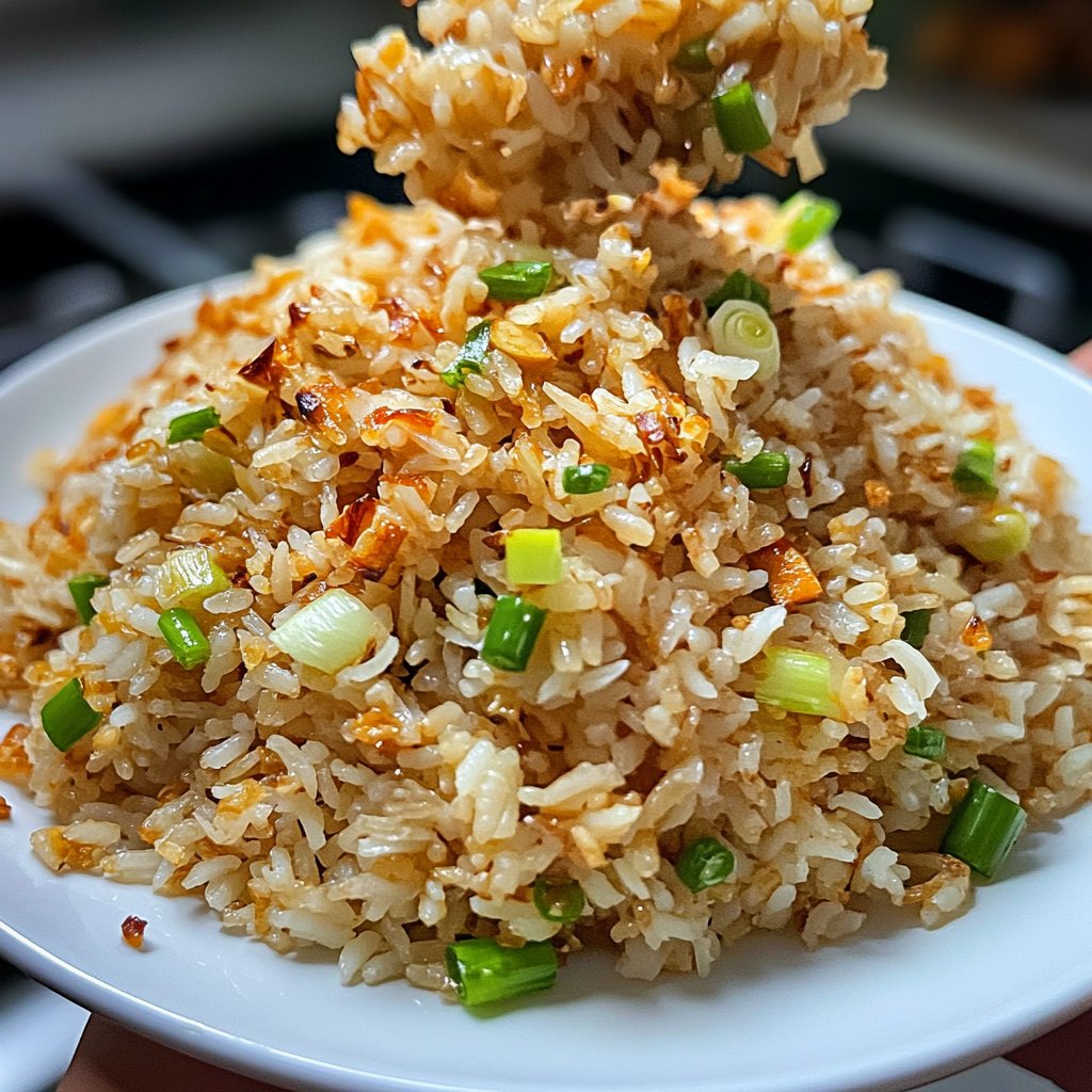 Gebratener Reis mit Knoblauch