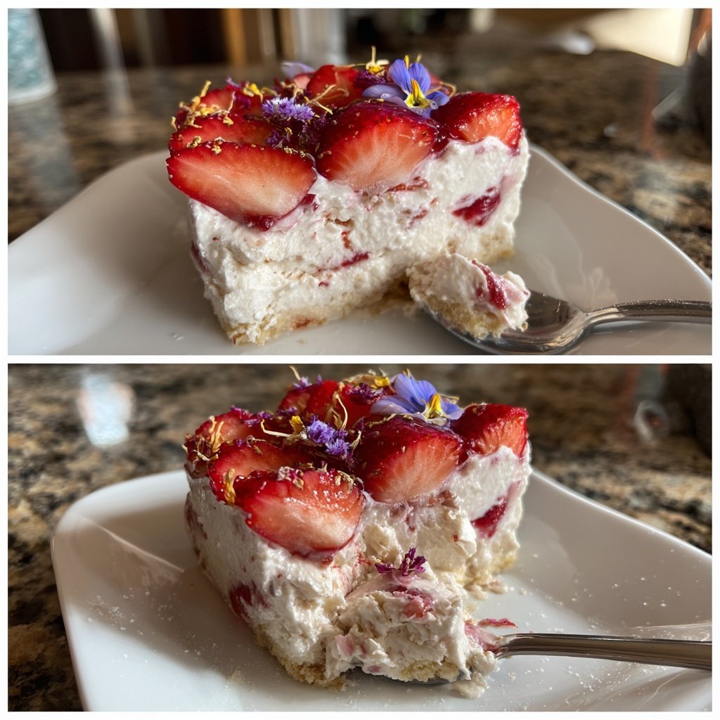 Erdbeer Grieß Dessert Warm