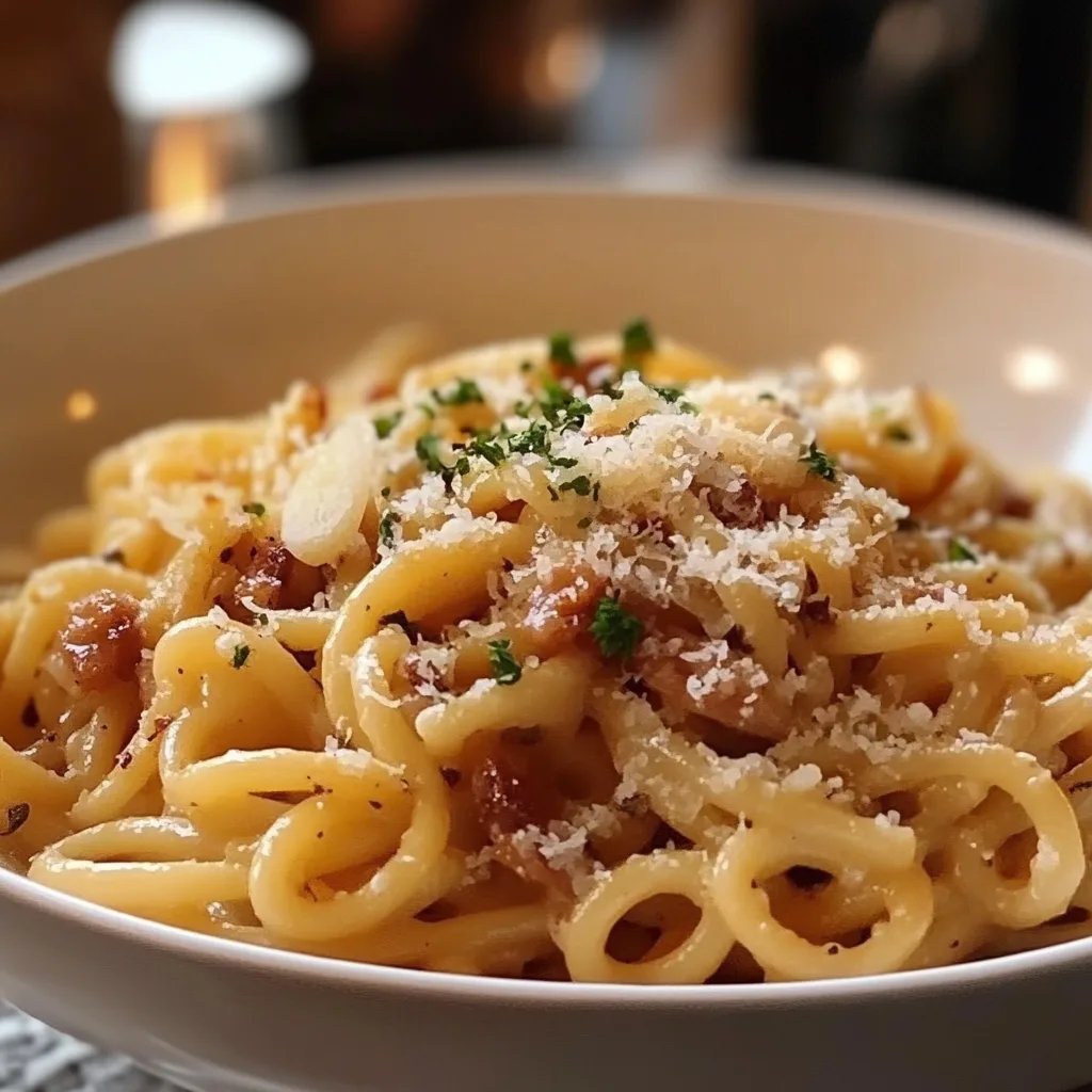 Knoblauchbutter-Pasta