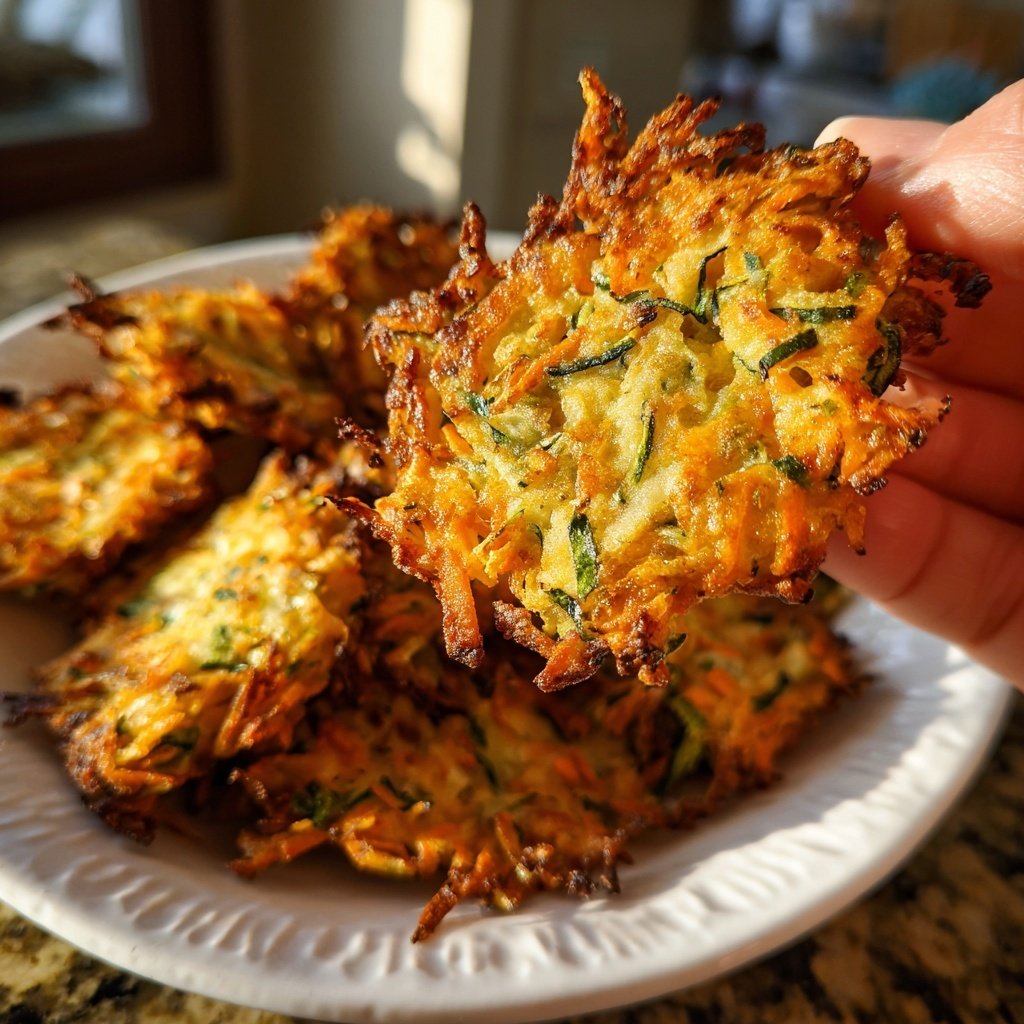 Zucchini-Karotten-Puffer