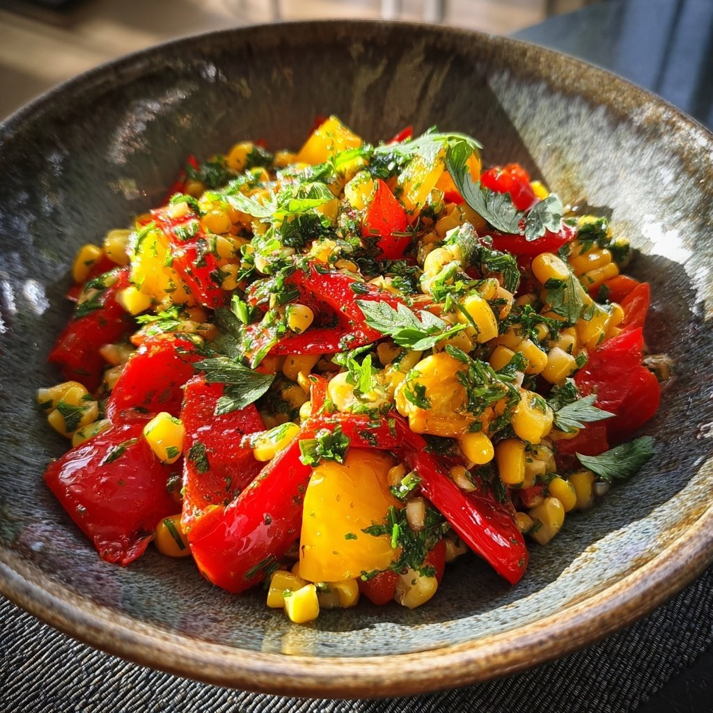 Reissalat Mit Mais Und Bohnen Zum Grillen
