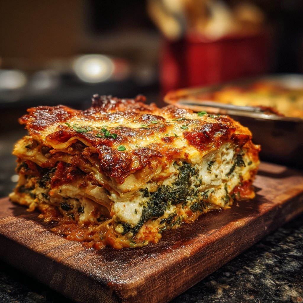 Vegetarische Gemüse Lasagne