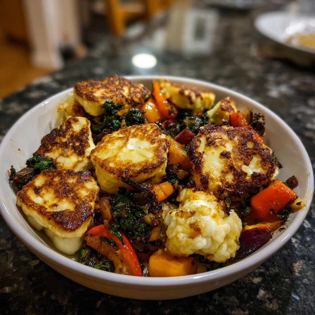 Ofengemüse mit Halloumi