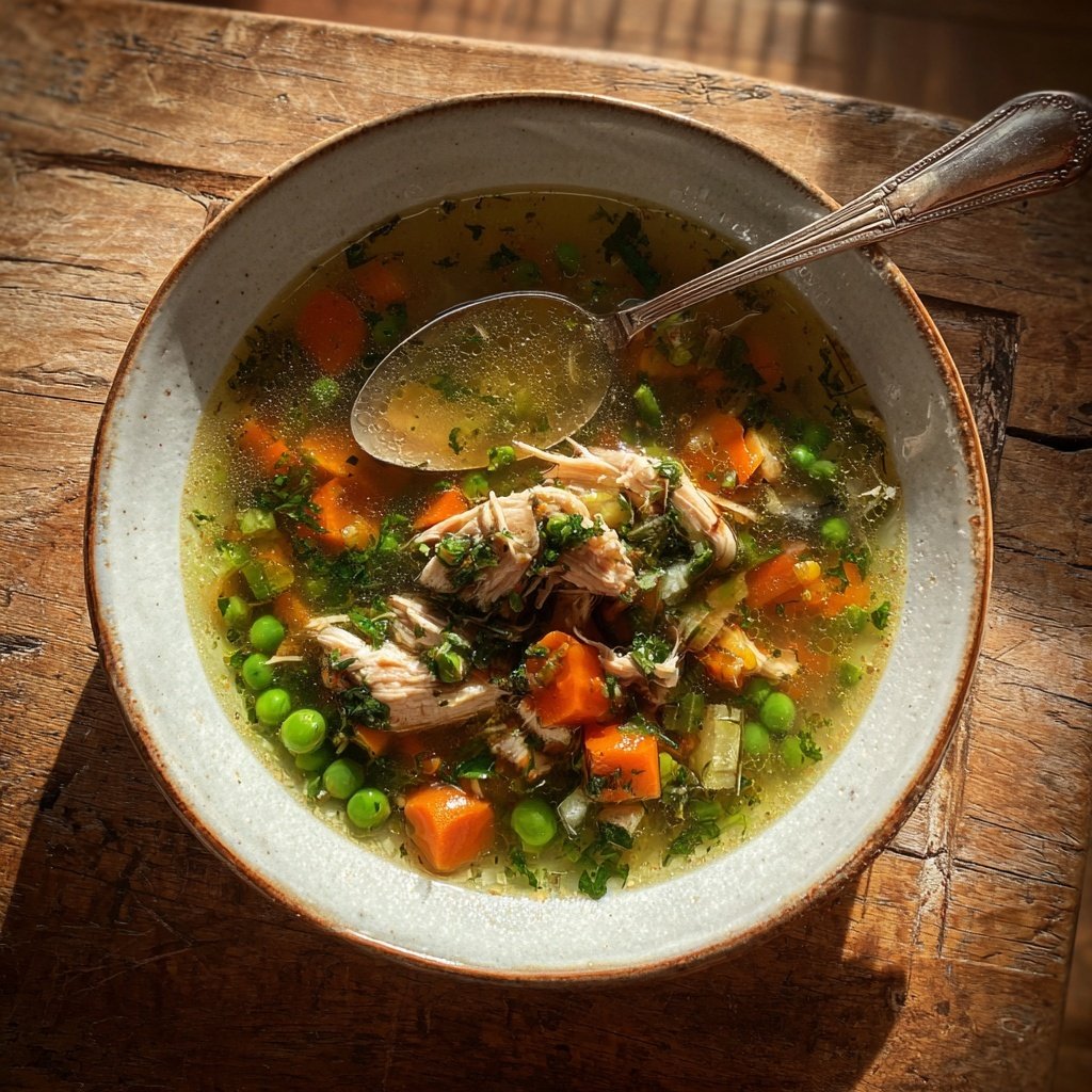 Kalorienarme Hähnchen Suppe