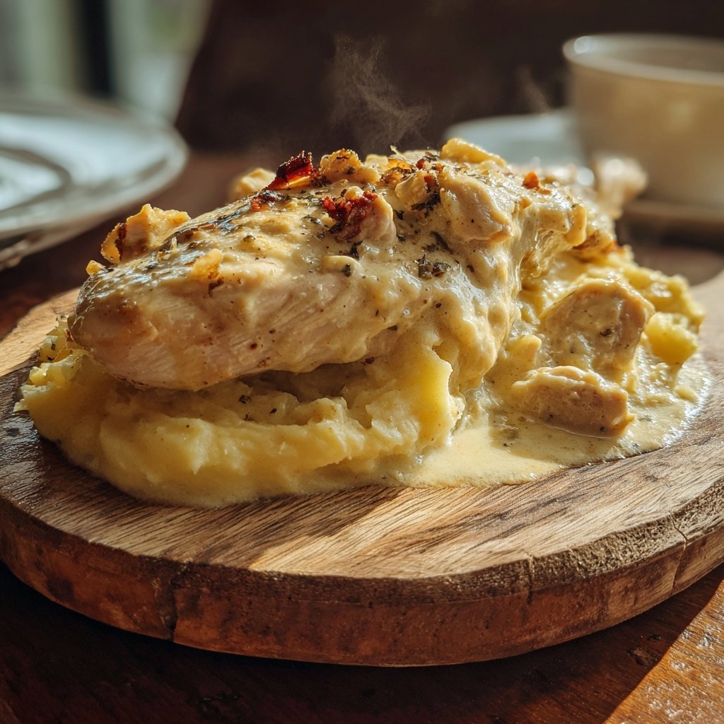 Hausmannskost Cremiges Hähnchen mit Kartoffelpüree