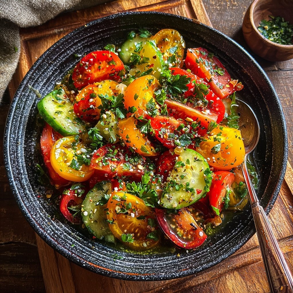 Tomaten Gurken Salat Zum Grillen