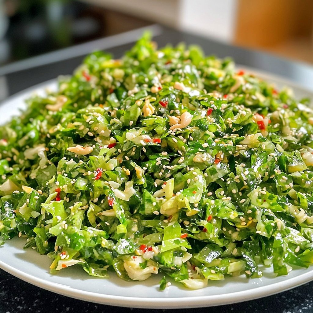 Asiatischer Salat mit Chinakohl & Sesam-Dressing