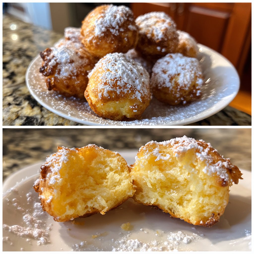 Quarkbällchen mit Vanille